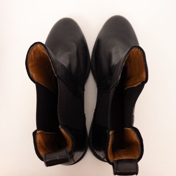 Sezane Lena Low Chelsea Boots Black Size 11 - Picture 10 of 11